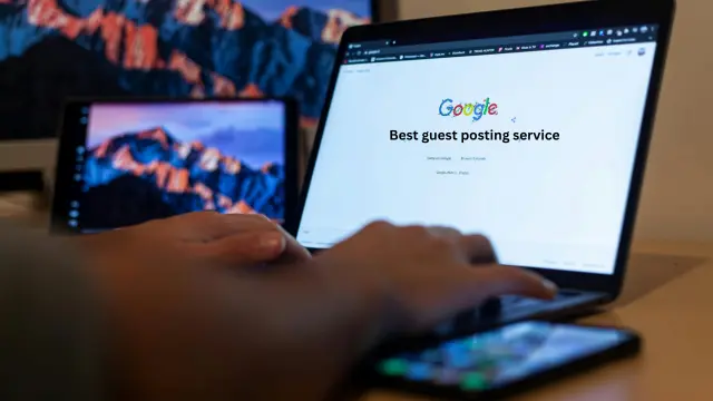Best guest posting service SEO strategy illustration