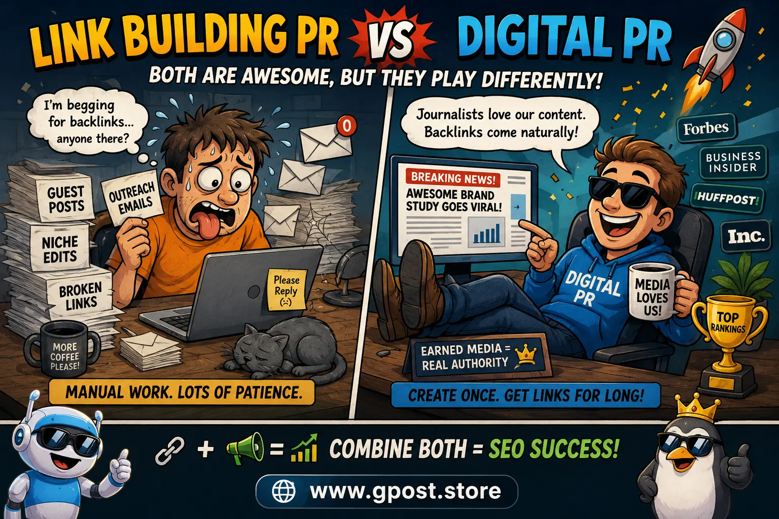 Link building PR vs digital PR strategy for SEO growth